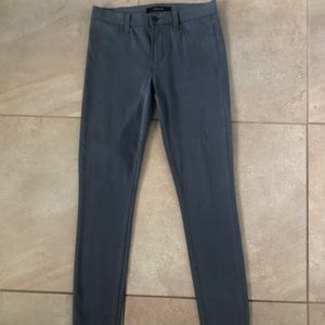 J Brand Size 27 Skinny Pants Grey Stretch Cotton